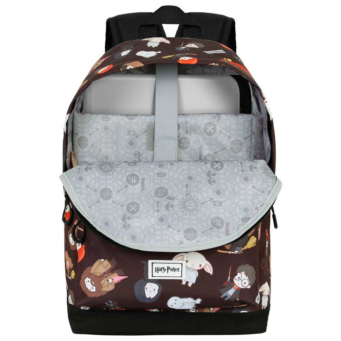 Harry Potter Mochila HS FAN 2.0 Cute Urbana Ligera Compartimento Único Negro