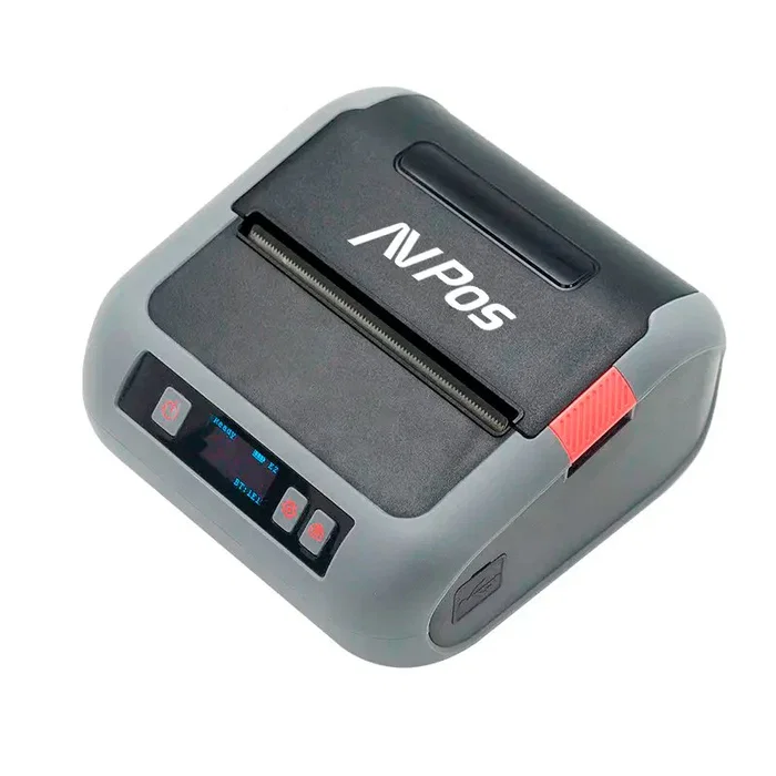 Avpos avp-mlp900b Impresora térmica portátil con funda, 203 dpi, 70 mm/s, Bluetooth y USB