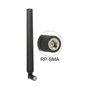 DeLOCK Antena WLAN RP-SMA 7 dBi Negro