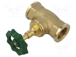 GEBO Válvula recta de latón 1300 G 3/4 internal
