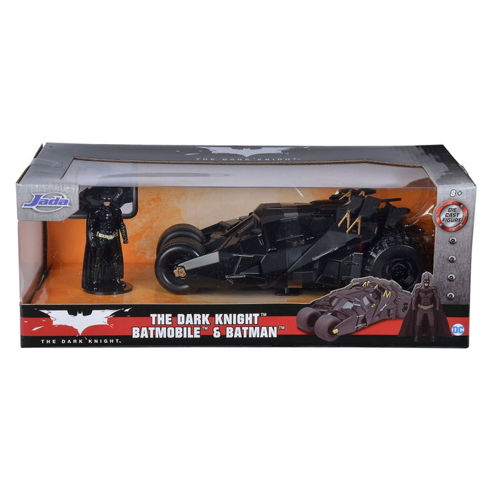 Jada Batman The Dark Knight Batmóvil 1:24 con figura de Batman Jada Batman The Dark Knight Batmóvil 1:24 con figura de Batman