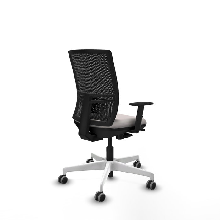 PIQUERAS Y CRESPO Silla de oficina Yunquera con mecanismo Sincro/Traslack, Blanco y Negro PIQUERAS Y CRESPO Silla de oficina Yunquera con mecanismo Sincro/Traslack, Blanco y Negro