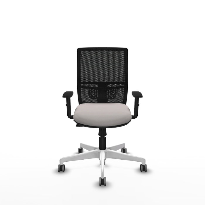 PIQUERAS Y CRESPO Silla de oficina Yunquera con mecanismo Sincro/Traslack, Blanco y Negro PIQUERAS Y CRESPO Silla de oficina Yunquera con mecanismo Sincro/Traslack, Blanco y Negro