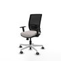 PIQUERAS Y CRESPO Silla de oficina Yunquera con mecanismo Sincro/Traslack, Blanco y Negro