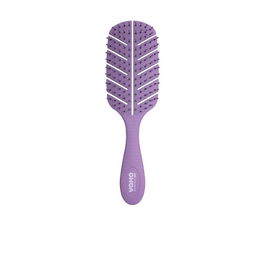 Wad Professional Beauty Cepillo Leaf Violet Biodegradable Desenredante Cerdas Flexibles Antinudos Color Violeta