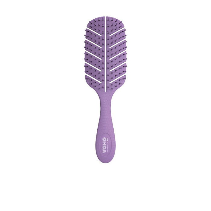 Wad Professional Beauty Cepillo Leaf Violet Biodegradable Desenredante Cerdas Flexibles Antinudos Color Violeta Wad Professional Beauty Cepillo Leaf Violet Biodegradable Desenredante Cerdas Flexibles Antinudos Color Violeta