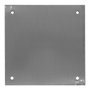 Micel Placa ciega modelo PLP12 de acero inoxidable, 80 x 80 mm