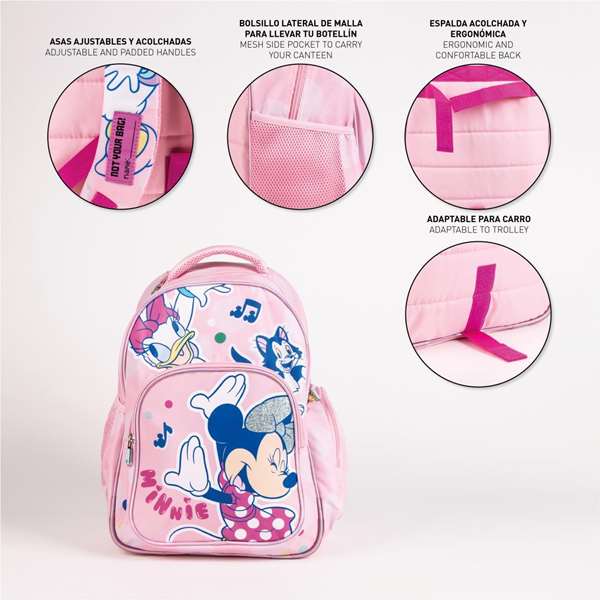 Cerdá Mochila Escolar Mediana Minnie 42 cm Color Rosa