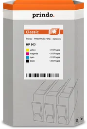 Prindo Classic Multipack compatible con HP 903 (Negro, Cian, Magenta, Amarillo)