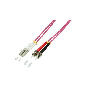 LogiLink Cable de parcheo LWL OM4 LC / ST 1,0m Duplex LogiLink Cable de parcheo LWL OM4 LC / ST 1,0m Duplex