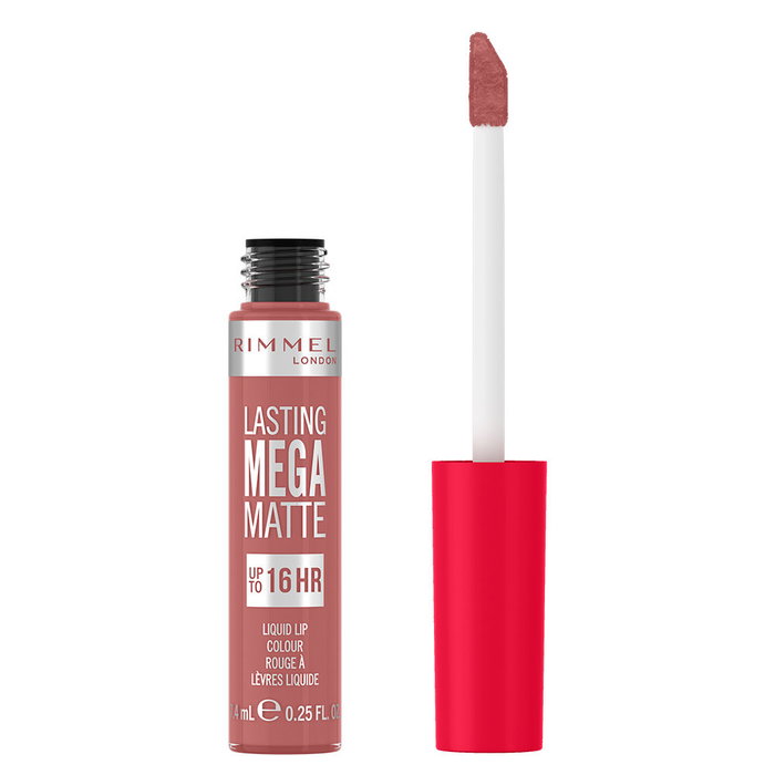 Rimmel London LASTING MEGA MATTE liquid lip colour #110-blush Pintalabios Líquido Mate 7,4 ml Vegano Waterproof Rimmel London LASTING MEGA MATTE liquid lip colour #110-blush Pintalabios Líquido Mate 7,4 ml Vegano Waterproof