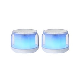 Mars gaming Ms - Aura Altavoces 2.0 Blanco con Iluminación RGB Controlable Bluetooth 5.3