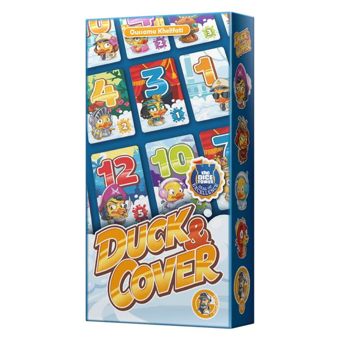 Captain Games - CAPGDUCKM2 - Juego de Mesa Duck & Cover - Juego de Cartas Familiar en Español e Italiano - A partir de 8 años - 2 a 7 jugadores