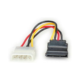 ROLINE 11.03.1061 Adaptador de Molex (4-pin) a SATA de 15 Pines Macho/Macho, 0.1m