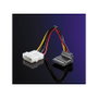 ROLINE 11.03.1061 Adaptador de Cable de Alimentación, Molex 4-pin Macho a SATA de 15 Pines Macho, 0.1 m, Negro/Rojo/Blanco/Amarillo