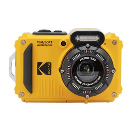 Kodak Cámara digital deportiva PixPro WPZ2 16MP zoom óptico 4x amarilla