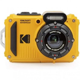 Kodak Pixpro WPZ2 Cámara Digital Deportiva 16MP Zoom Óptico 4x Resistente al Agua y a Golpes Color Amarillo