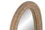 DKD Home Decor Espejo de Ratán y Cristal Natural 41x67 cm