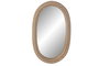 DKD Home Decor Espejo de Ratán y Cristal Natural 41x67 cm