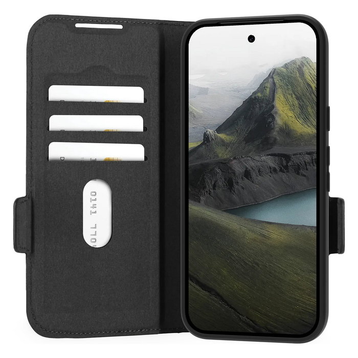 dbramante1928 Oslo Pro para Google Pixel 9a, Funda Tipo Billetera Negra