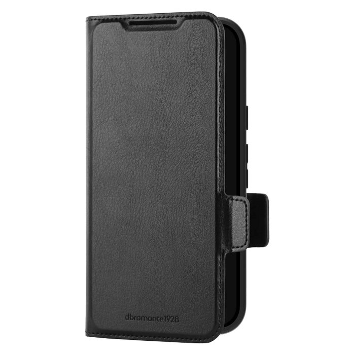 dbramante1928 Oslo Pro para Google Pixel 9a, Funda Tipo Billetera Negra