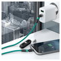 Realpower MagneticCharge2 Cable de datos magnético de 1 m, Verde con adaptadores