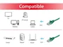 Equip 625444 Cable de Red Ethernet 5 m, Cat6 U/UTP (UTP), Conectores RJ-45 Macho Derechos, Color Verde