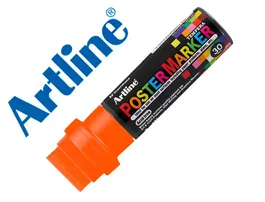 Artline Rotulador Poster Marker EPP-30 Punta Rectangular 30 mm Naranja Fluor