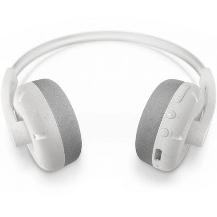 Philips TAH2000WT Auriculares Inalámbricos Diadema Bluetooth 5.4 con Micrófono, 26h Batería, Almohadillas Repuesto, App, Color Blanco