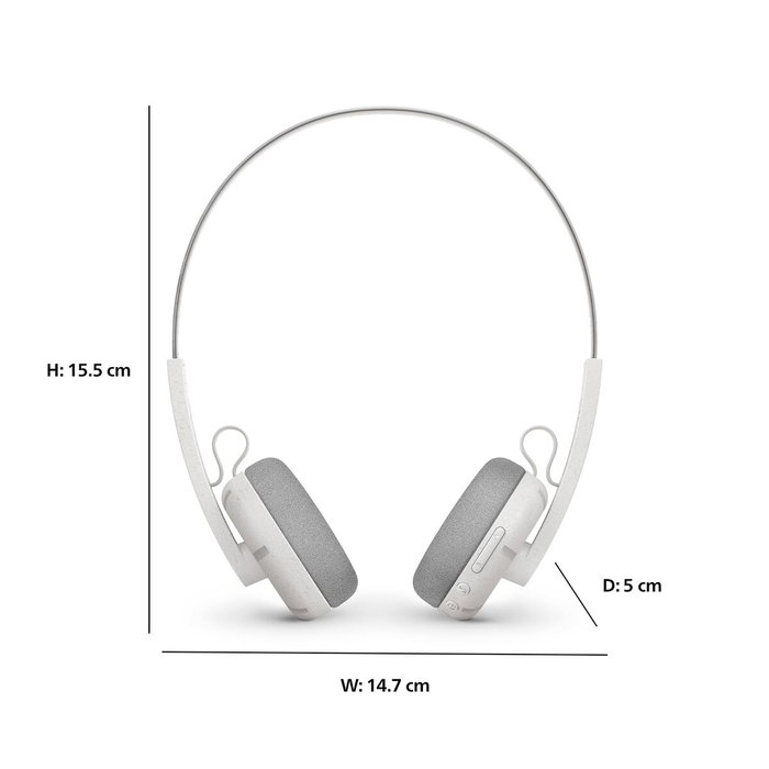 Philips TAH2000WT/00 The Ringo - Auriculares Inalámbricos Retro Blancos