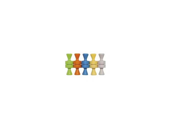 Maul Pack de 10 Imanes de Neodimio Cónicos de 12,5 cm de Diámetro, Colores Surtidos