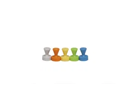 Maul Pack de 10 Imanes de Neodimio Cónicos de 12,5 cm de Diámetro, Colores Surtidos
