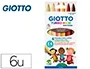 Giotto Rotulador Turbo Maxi Skin Tones Lavable Punta Bloqueada Caja 6 Colores Surtidos