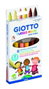 Giotto Rotuladores Turbo Maxi Skin Tones Lavables, 6 Colores Surtidos con Punta Bloqueada