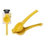 Excellent Houseware Exprimidor de Cítricos de Acero Inoxidable Manual, 22 cm, Amarillo