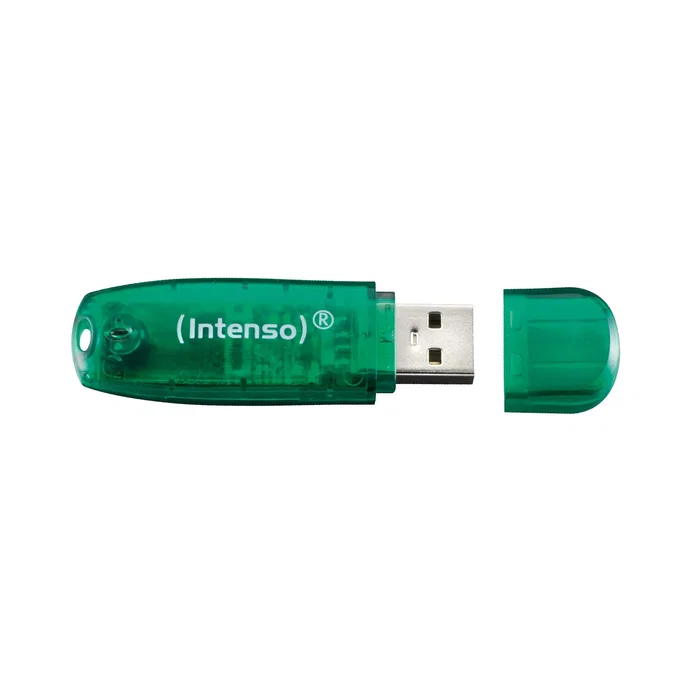 Intenso 3502460 Pendrive USB 2.0 8 GB Rainbow Line Verde - Lectura 28 MB/s