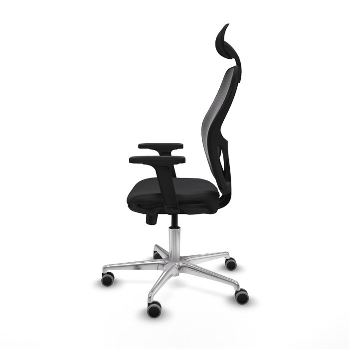 PIQUERAS Y CRESPO Silla de oficina Jorquera con mecanismo Sincro/Traslack en Similpiel Negro