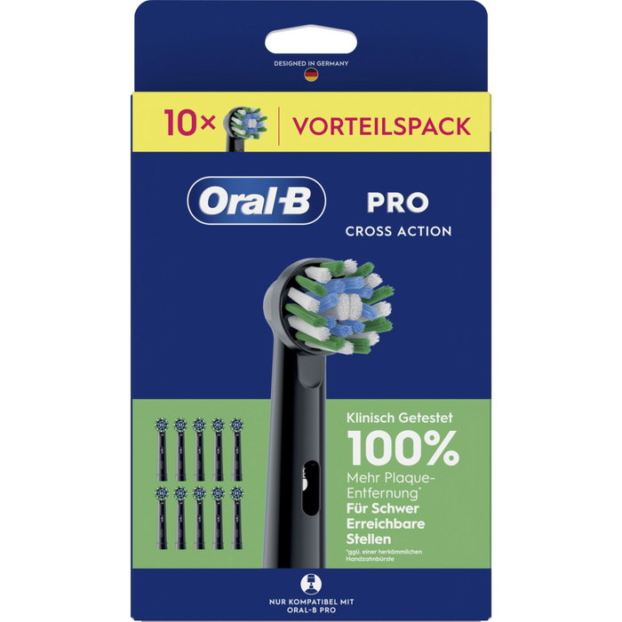 Oral-B Cabezales Pro CrossAction Negros 10 Unidades Oral-B Cabezales Pro CrossAction Negros 10 Unidades