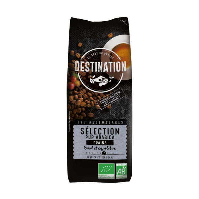 Destination Bio Café en Grano 100% Arábica Orgánico Nº1 Selección 250g Destination Bio Café en Grano 100% Arábica Orgánico Nº1 Selección 250g