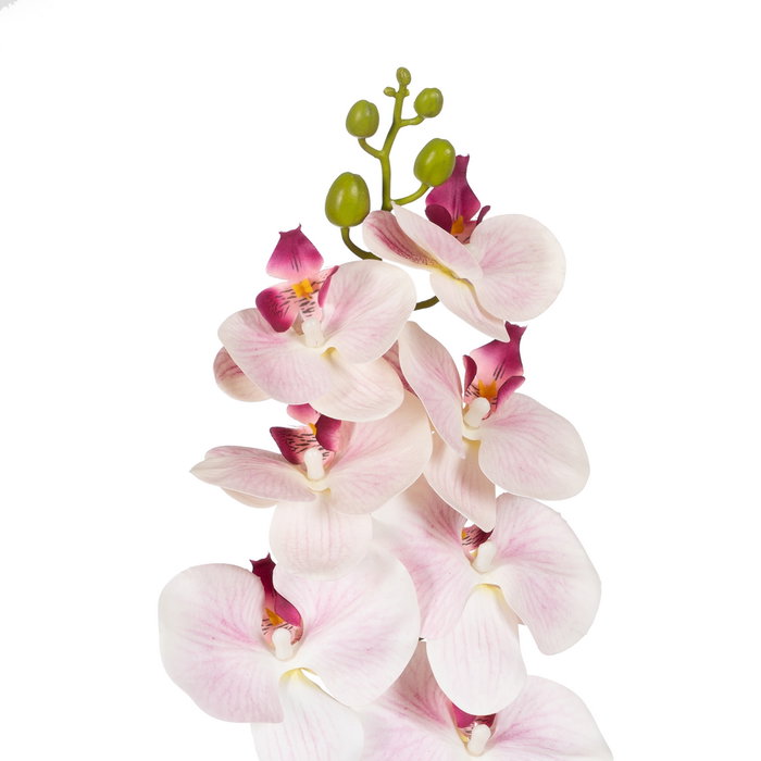 Flor Orquídea Rosa Goma Decoración 95 cm (Set de 24)