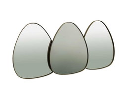 DKD Home Decor Espejo de Metal Cobrizo 129x6x60 cm