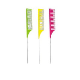 WAD PROFESSIONAL BEAUTY Peine para Tinte Professional Long Pin Amarillo, Rosa, Verde