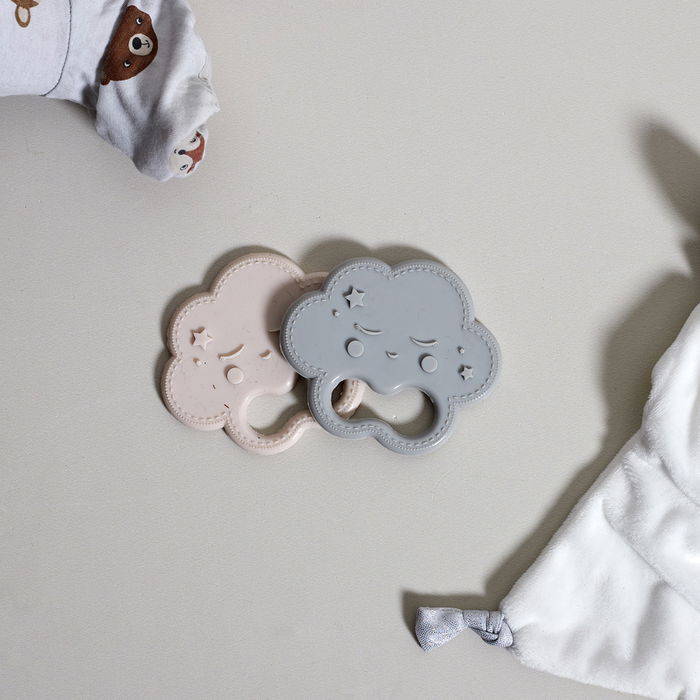 Tom et Zoe Anillo de Dentición Puericultura Colores Surtidos Gris Beige