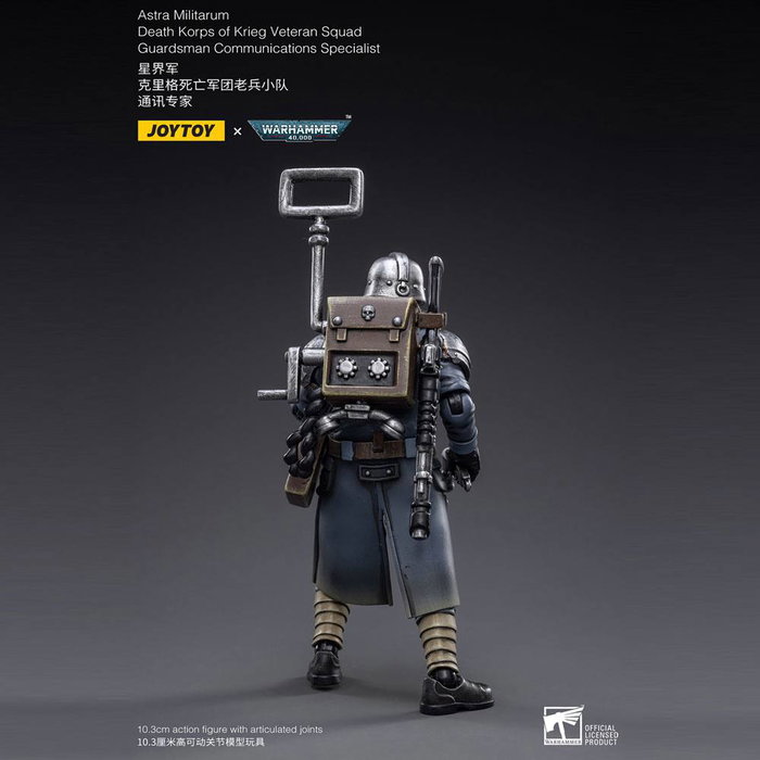 Joy Toy (CN) Warhammer 40k Death Korps of Krieg Veteran Squad Guardsman Communications Specialist 1/18