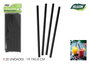 Algon Set 20 Pajitas Carton Negras 19.7 cm (24 Unidades)
