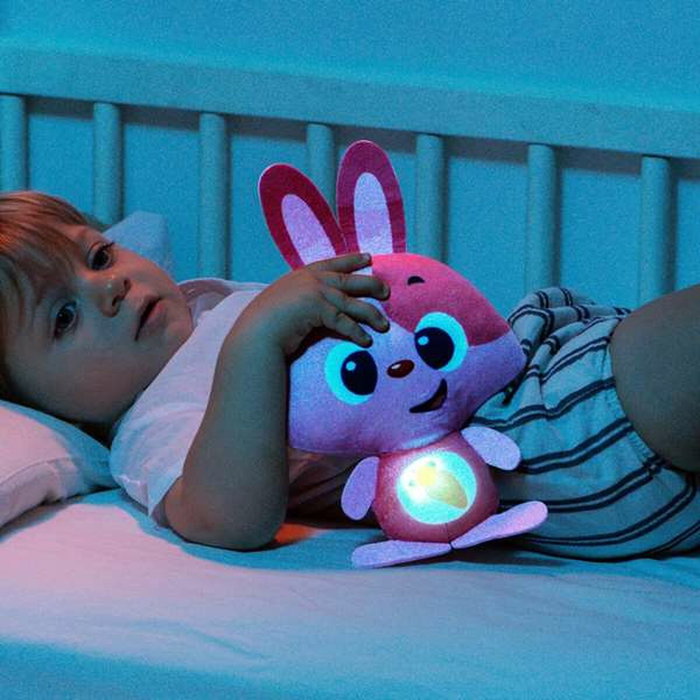 Molto Muñeco Gusy Luz Baby Bunny Rosa con luz y sonido