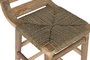 DKD Home Decor Taburete Natural Teca Fibra 47 x 77 x 39 cm