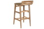 DKD Home Decor Taburete Natural Teca Fibra 47 x 77 x 39 cm