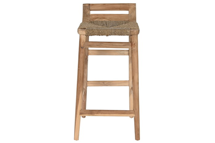 DKD Home Decor Taburete Natural Teca Fibra 47 x 77 x 39 cm DKD Home Decor Taburete Natural Teca Fibra 47 x 77 x 39 cm