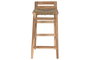 DKD Home Decor Taburete Natural Teca Fibra 47 x 77 x 39 cm